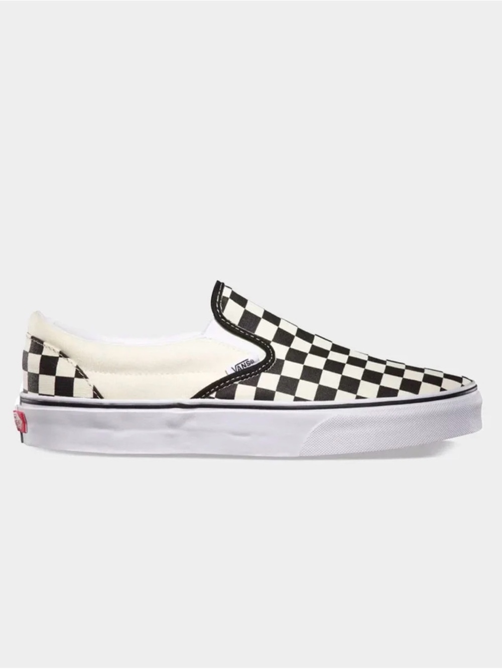 Vans Slip-On Checkerboard Canvas Sneaker - Black & White